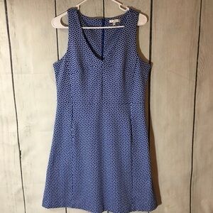 Tyler Boe Blue And White Patterned Kennedy Dress